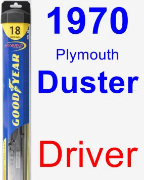 Driver Wiper Blade for 1970 Plymouth Duster - Hybrid