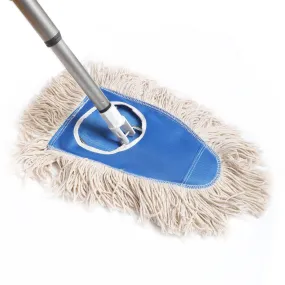 Dry Dust Mop Head With Frame & Adjustable Handle