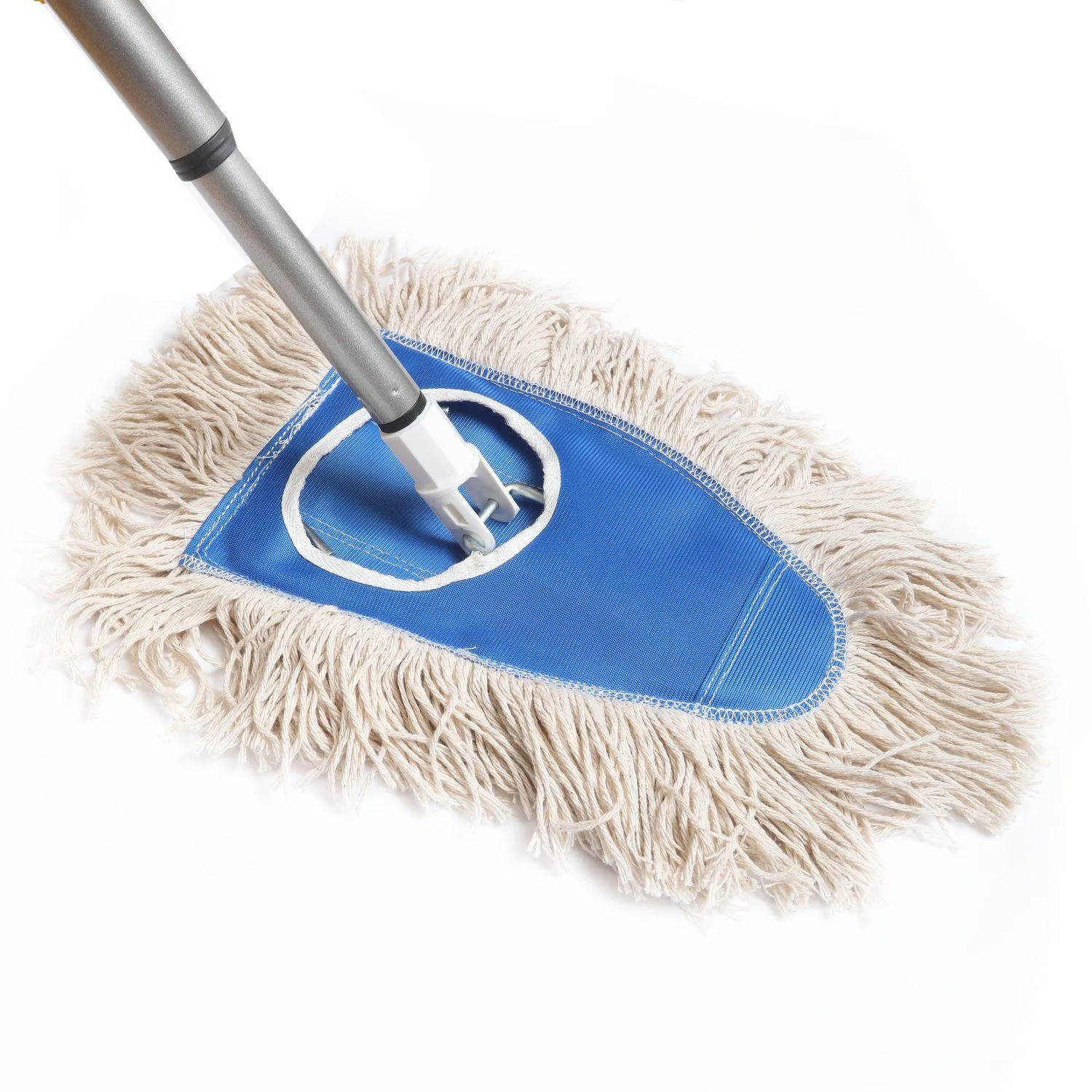 Dry Dust Mop Head With Frame & Adjustable Handle