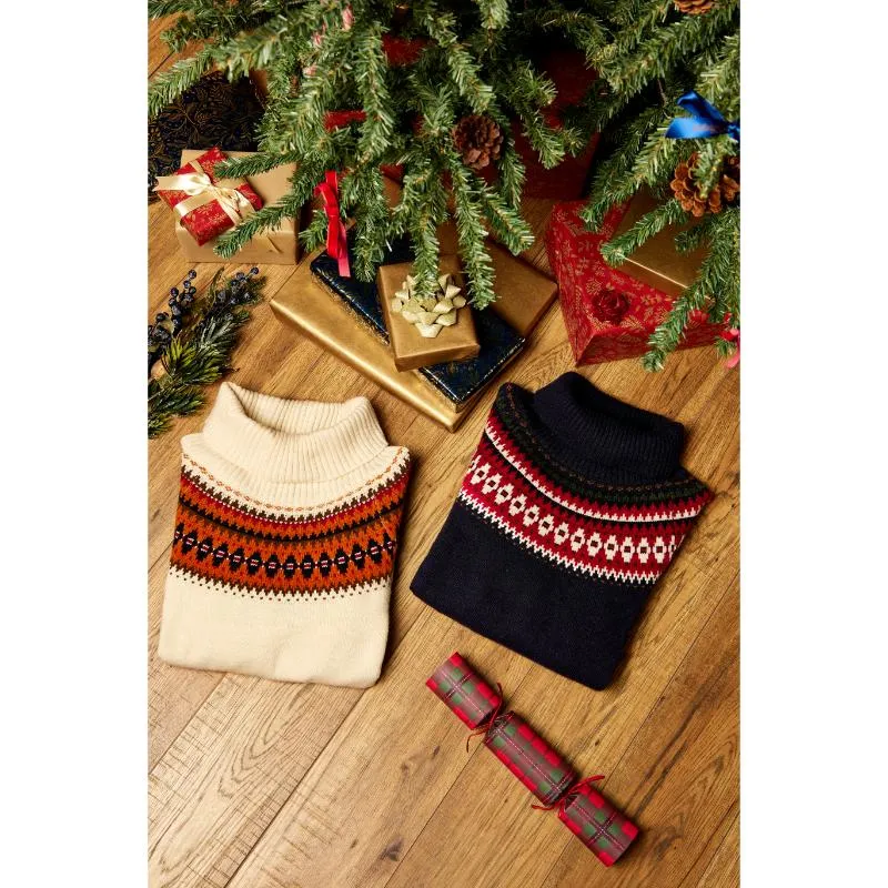 Dubarry Riverdale Ladies Fairisle Jumper - Chalk