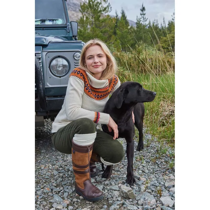 Dubarry Riverdale Ladies Fairisle Jumper - Chalk