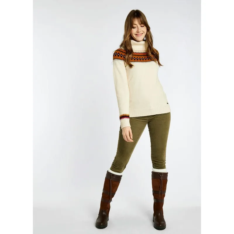 Dubarry Riverdale Ladies Fairisle Jumper - Chalk