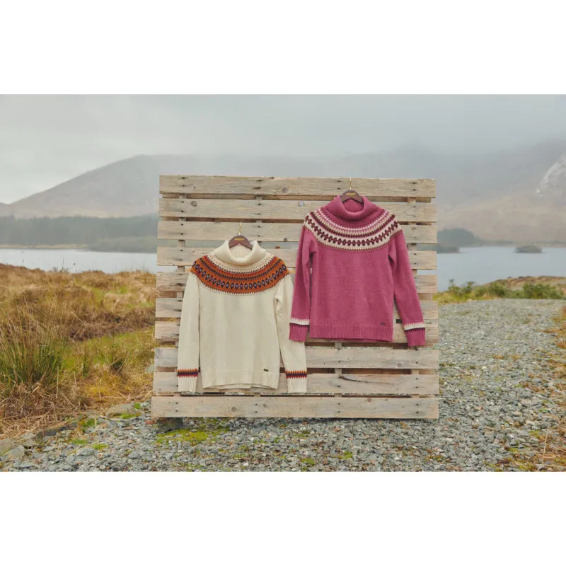 Dubarry Riverdale Ladies Fairisle Jumper - Chalk