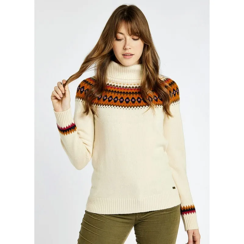 Dubarry Riverdale Ladies Fairisle Jumper - Chalk