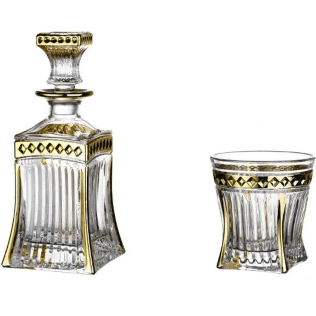 Durable High-Quality Whiskey Decanter and Glasses Set Gift Box