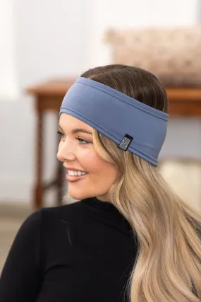 Dusty Blue Thermal Knit Headband