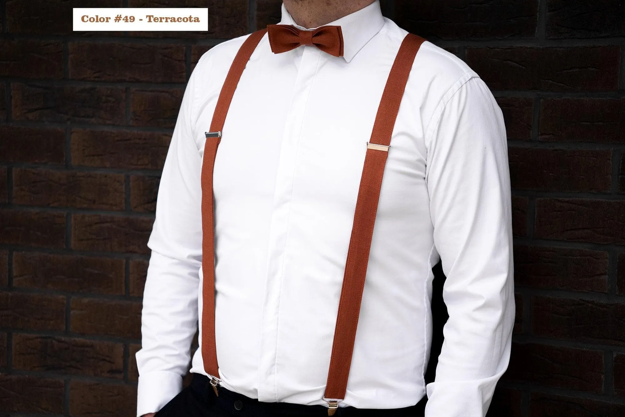 Eggplant Linen Men's Bow Tie: Perfect for Weddings & Groomsmen