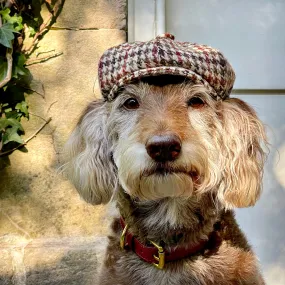 Elsdale Check Harris Tweed Baker Boy Dog Hat