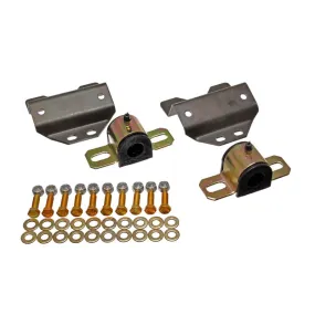 Energy Suspension Hyper-Flex Front Sway Bar Bushing - Greasable - 0.938 in Bar - Black / Cadmium - Mopar A-Body / B-Body 1965-72