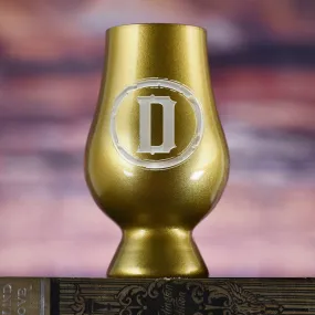 Engraved Gold Glencairn Whisky Glass With Monogram