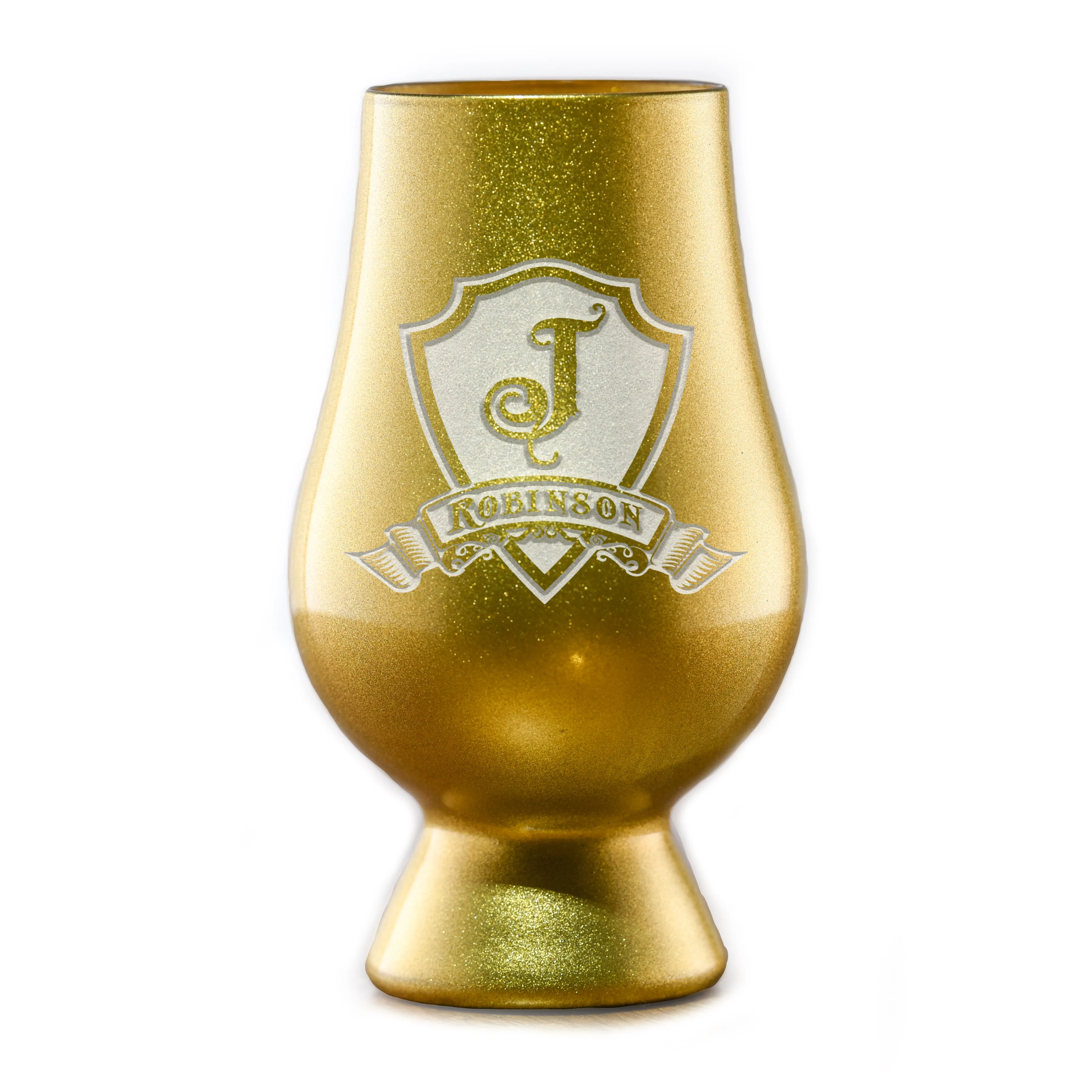 Engraved Gold Glencairn Whisky Glass