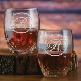 Engraved Waterford Crystal DOF, PAIR