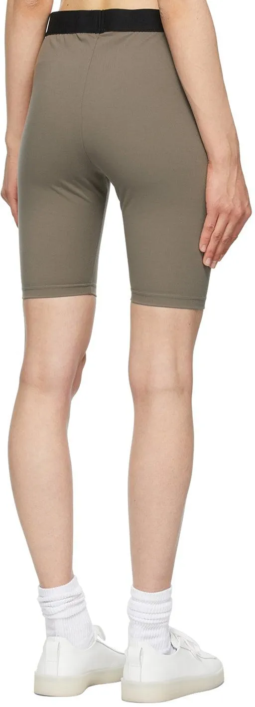 Essentials Taupe Athletic Bike Shorts
