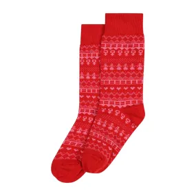 Fairisle feminist socks