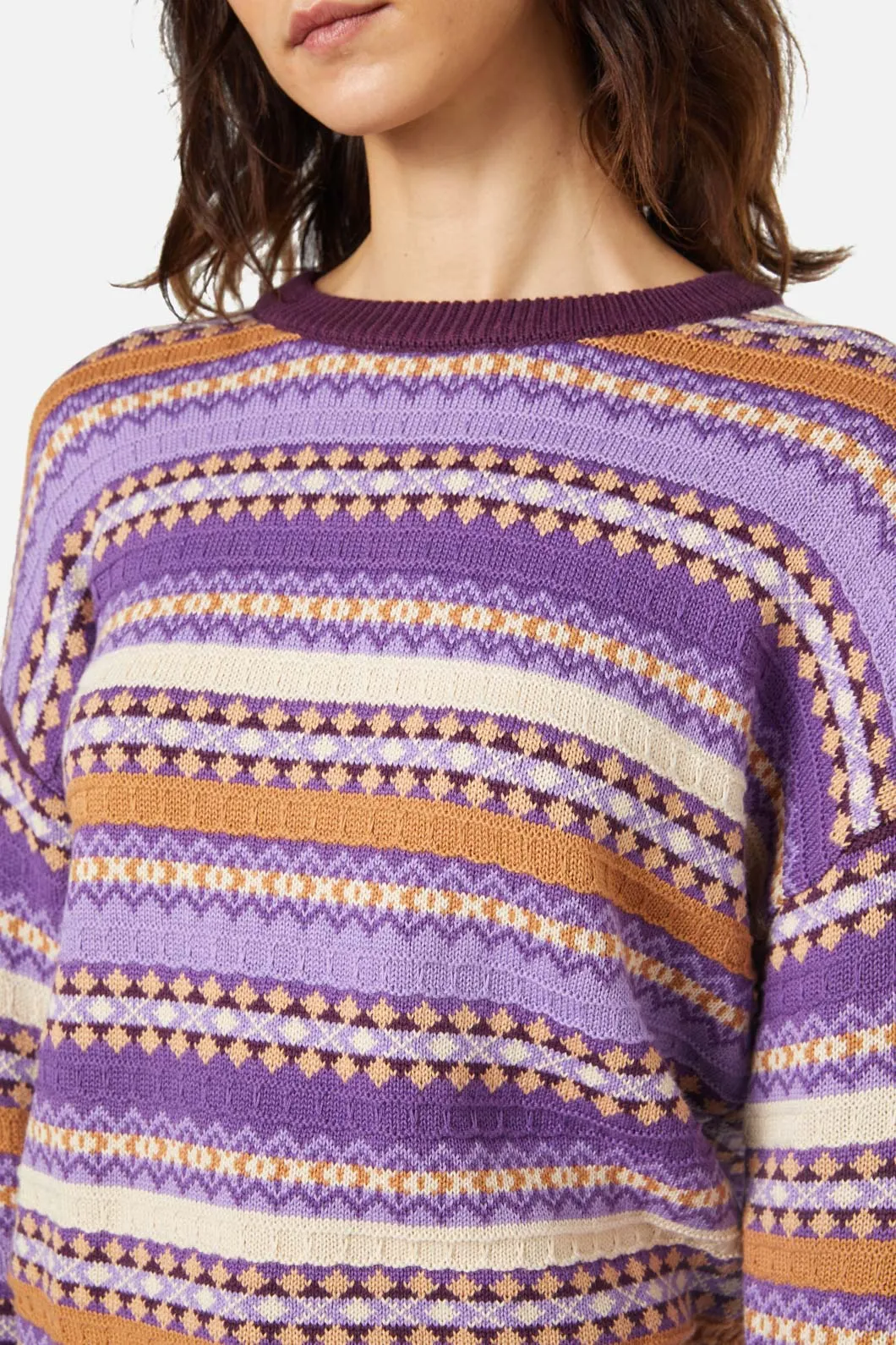 Fairisle Sweater Lilac