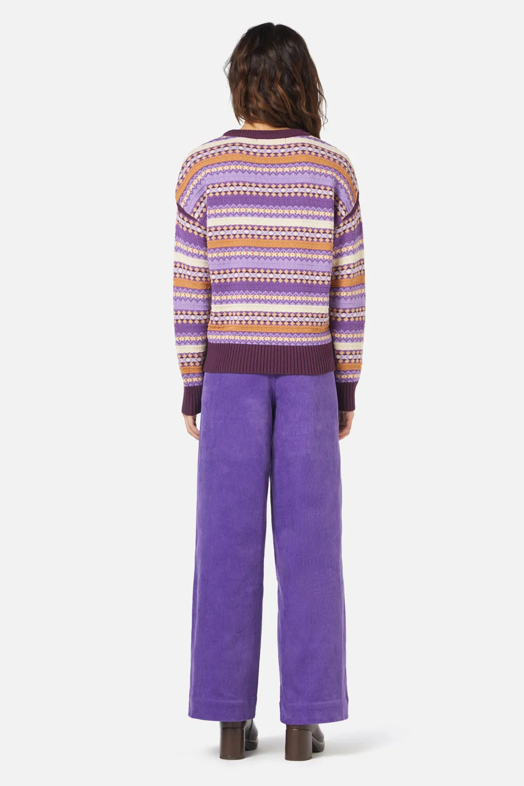 Fairisle Sweater Lilac