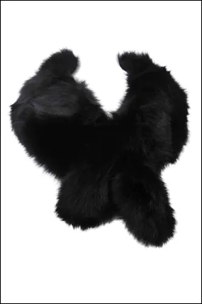 Faux Fur Shawl Scarf w/Slit