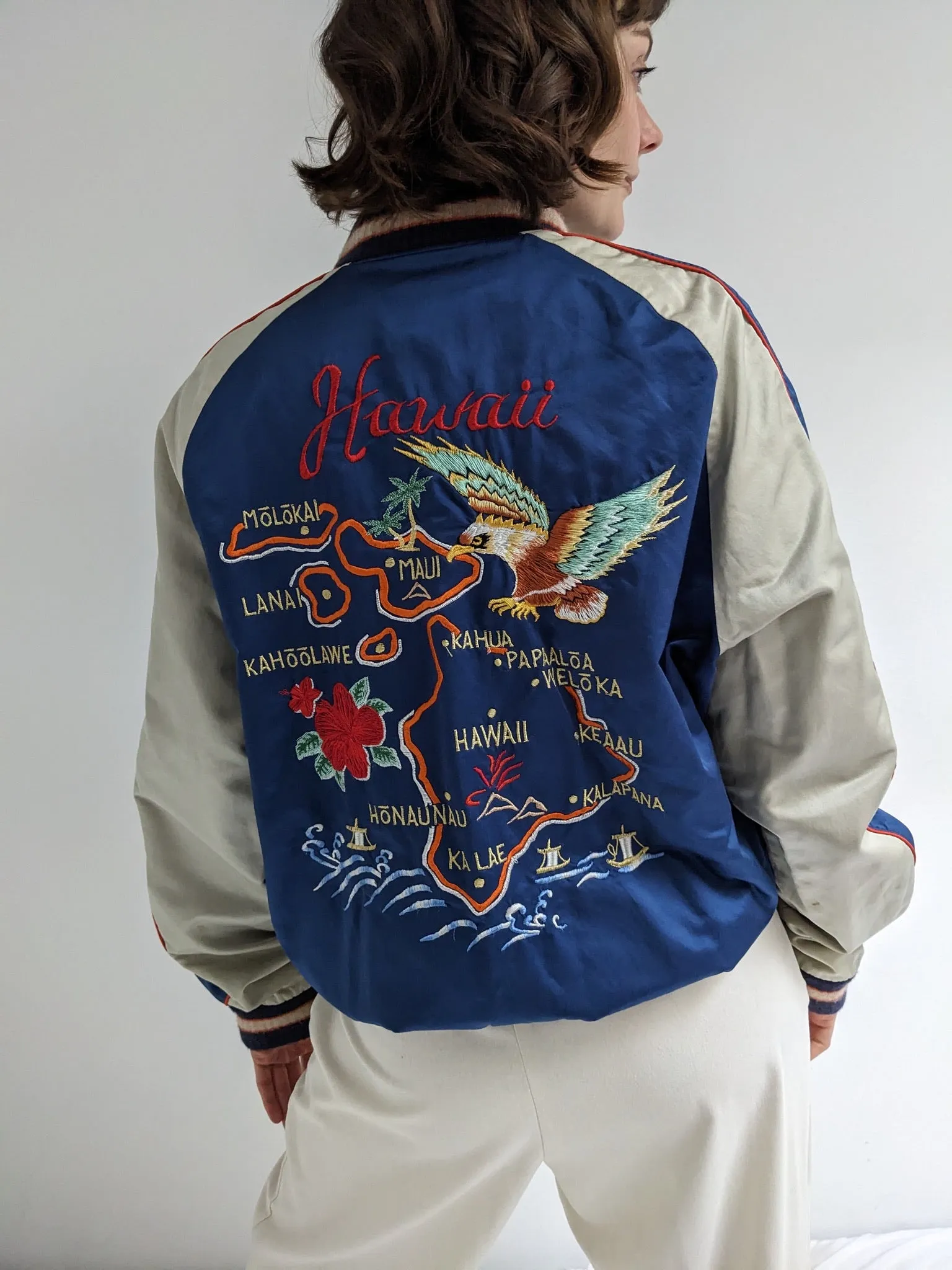 Favorite Ralph Lauren Souvenir Hawaii Embroidered Varsity Jacket