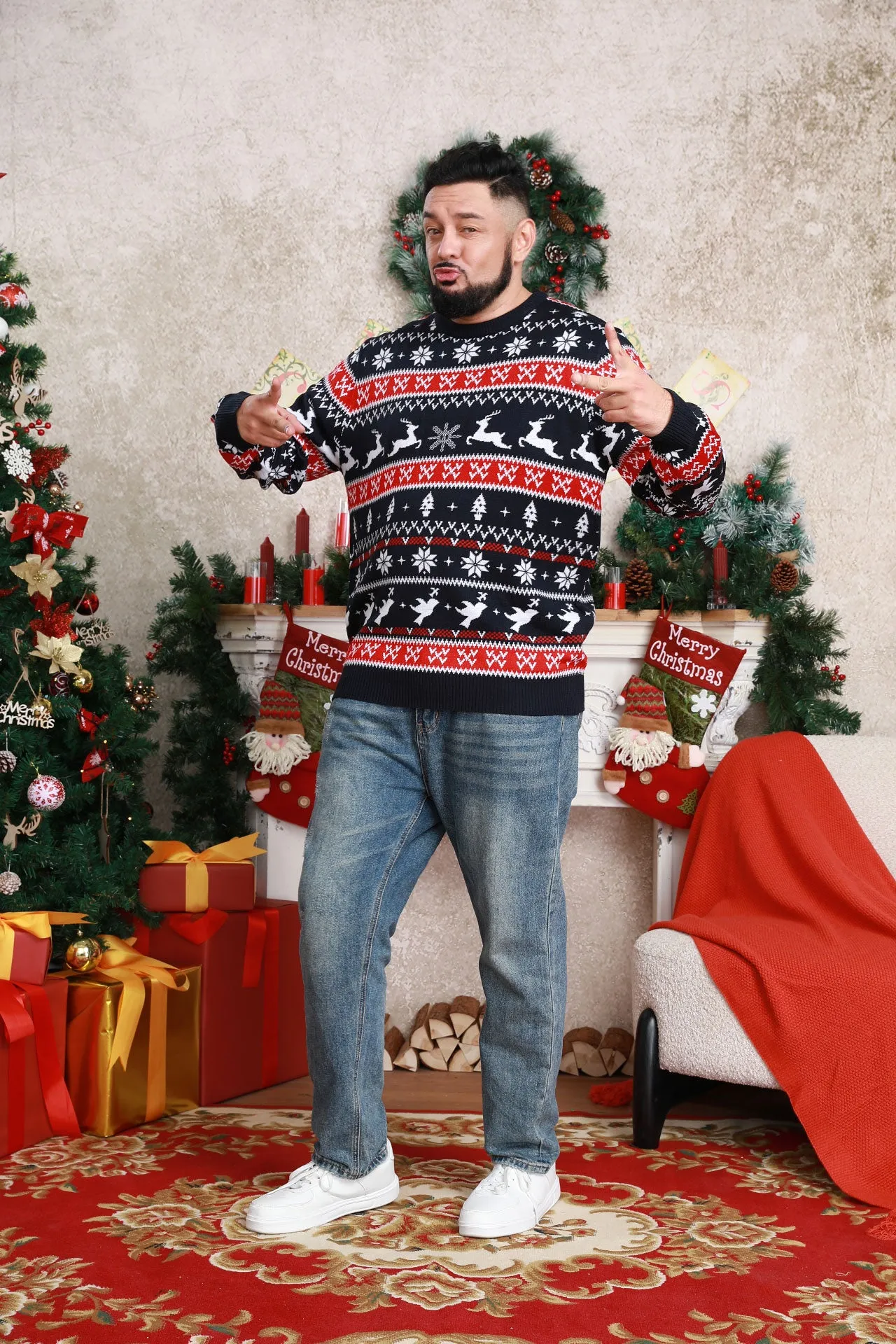 Feeling the Fair Isle-red | Men