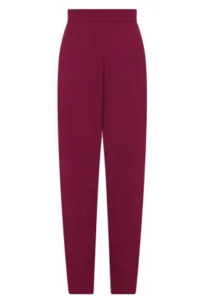 FLUID RELAXED SLIM LEG PANTS RASPBERRY