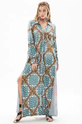 Flying Fish Maxi Duster Shirt