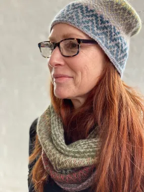 Freia - Oscilla Slipstitch Cowl and Hat Kit