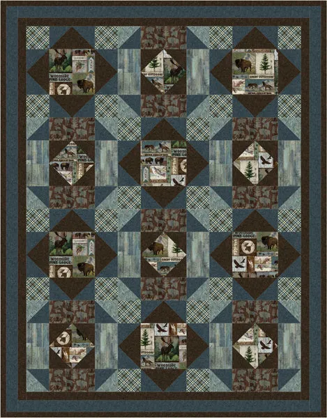 Fur Tracks Quilt PS-1020e - Downloadable Pattern