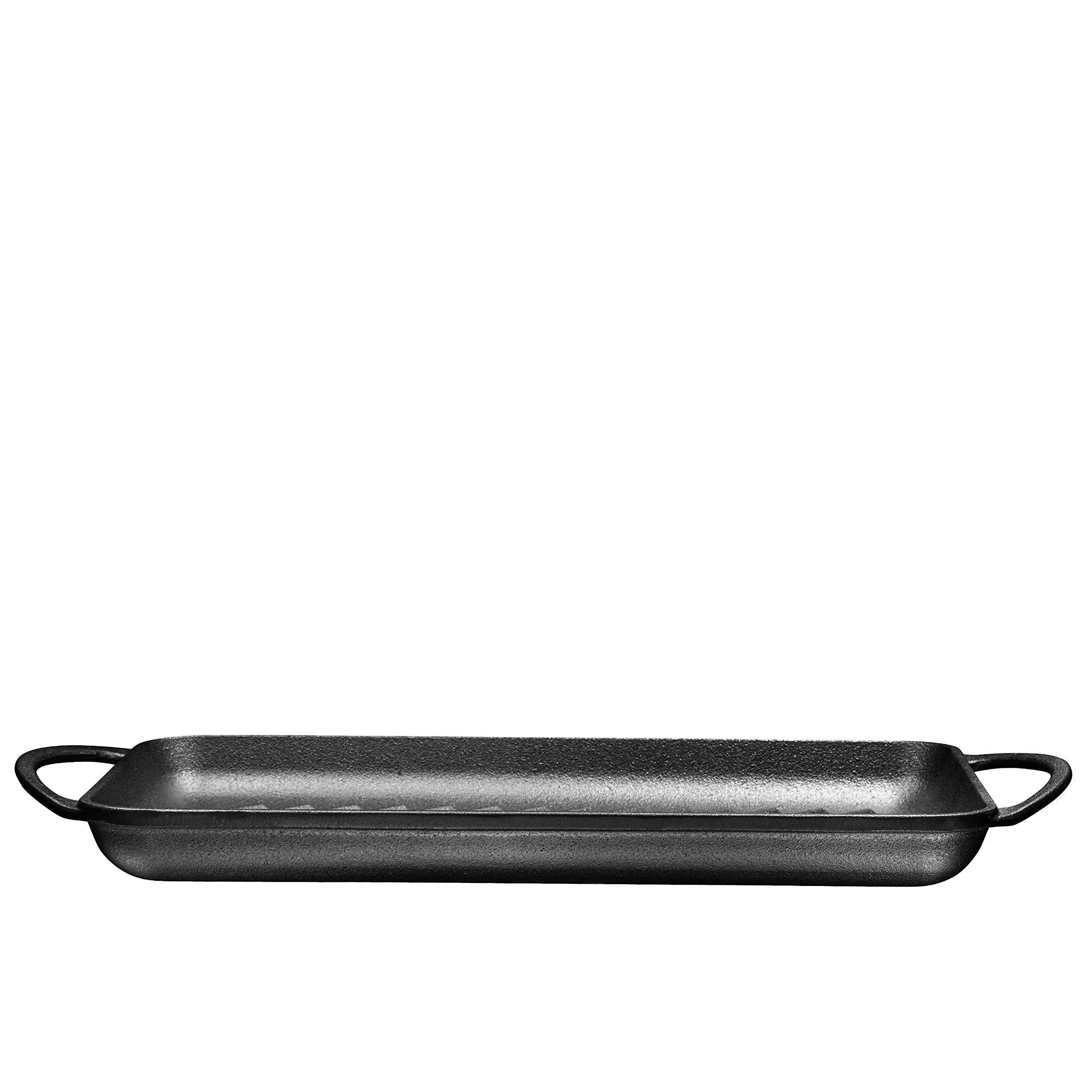 Gas Stovetop, Pre-Seasoned Square Cast Iron Reversible Grill/Griddle Pan, 10 X 10"