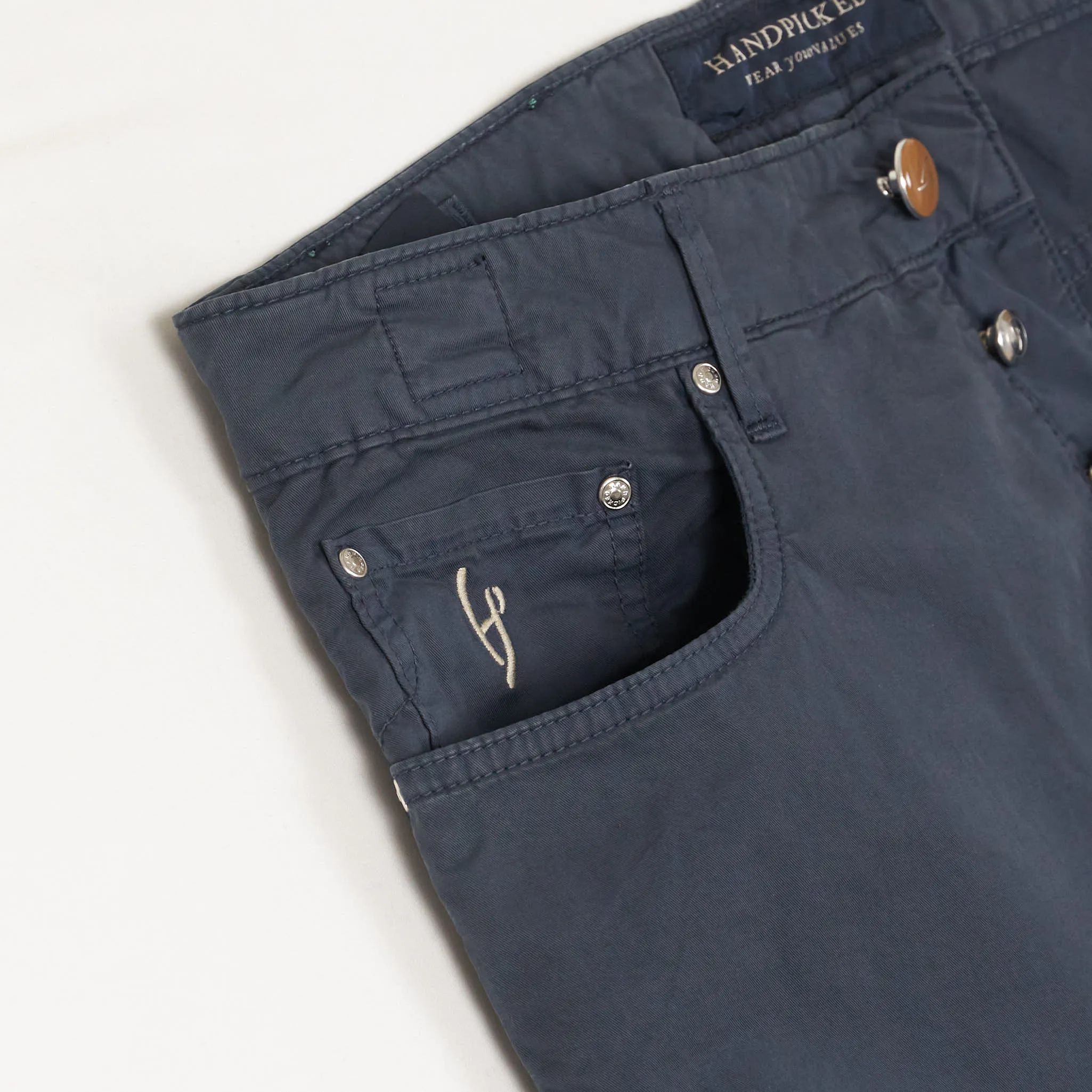 Handpicked Five Pocket Poplin Jeans