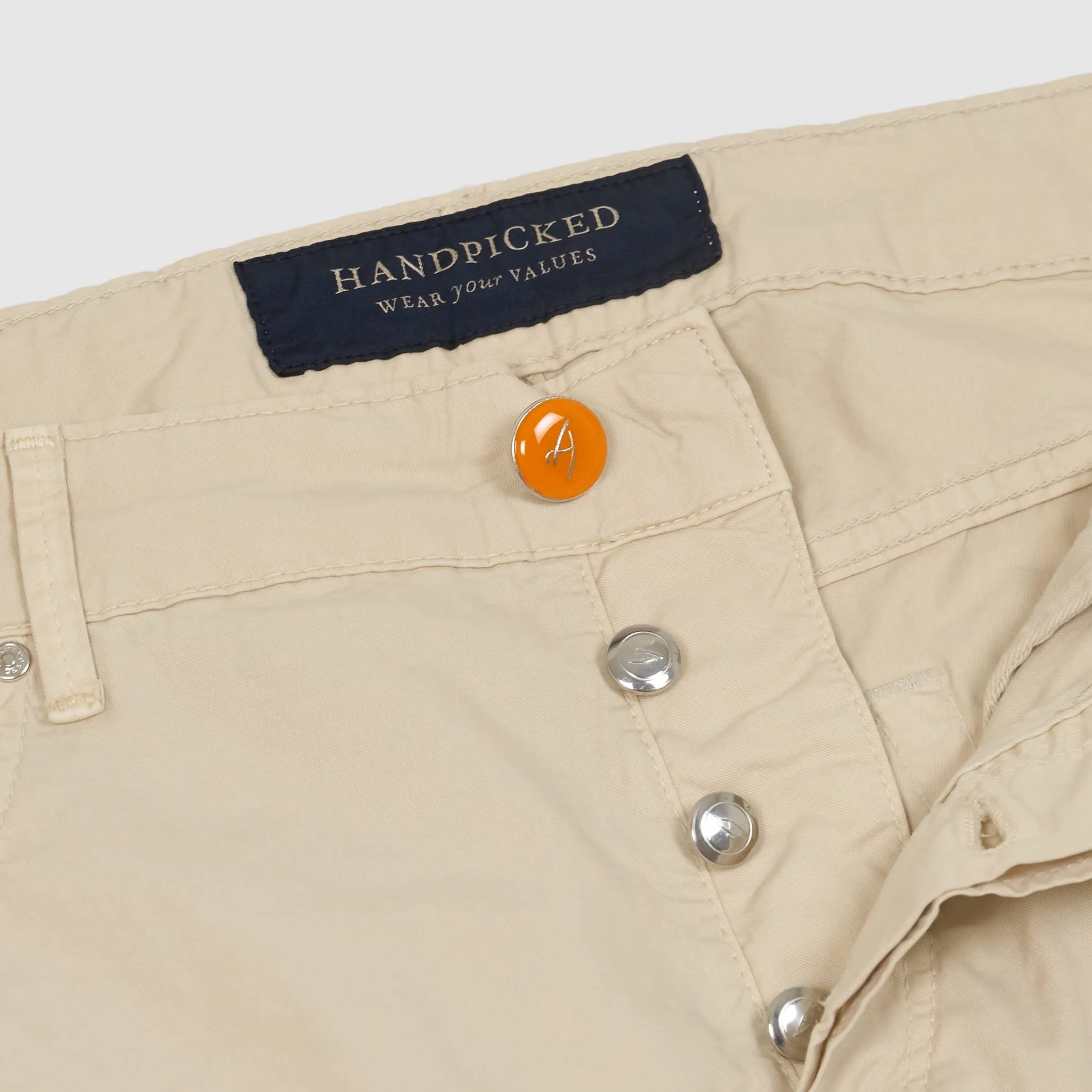 Handpicked Five Pocket Poplin Jeans