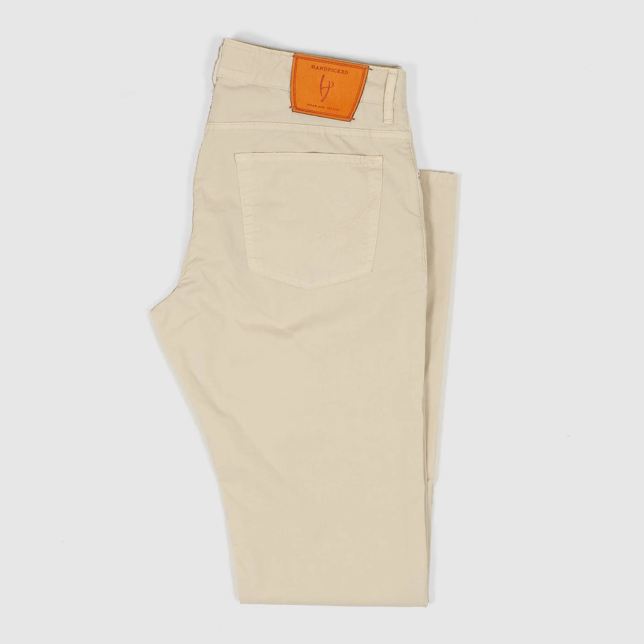 Handpicked Five Pocket Poplin Jeans