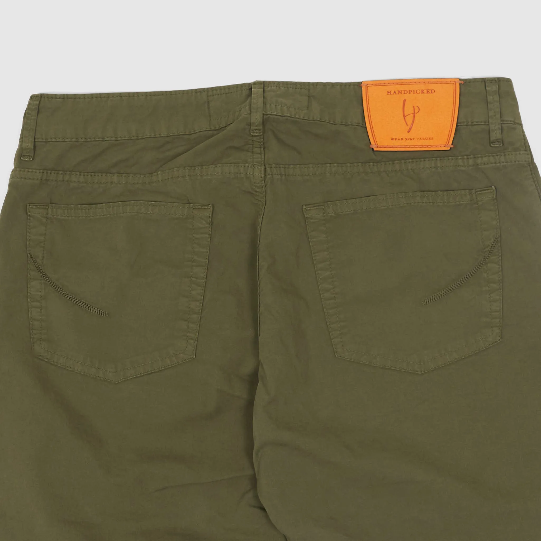 Handpicked Five Pocket Poplin Jeans