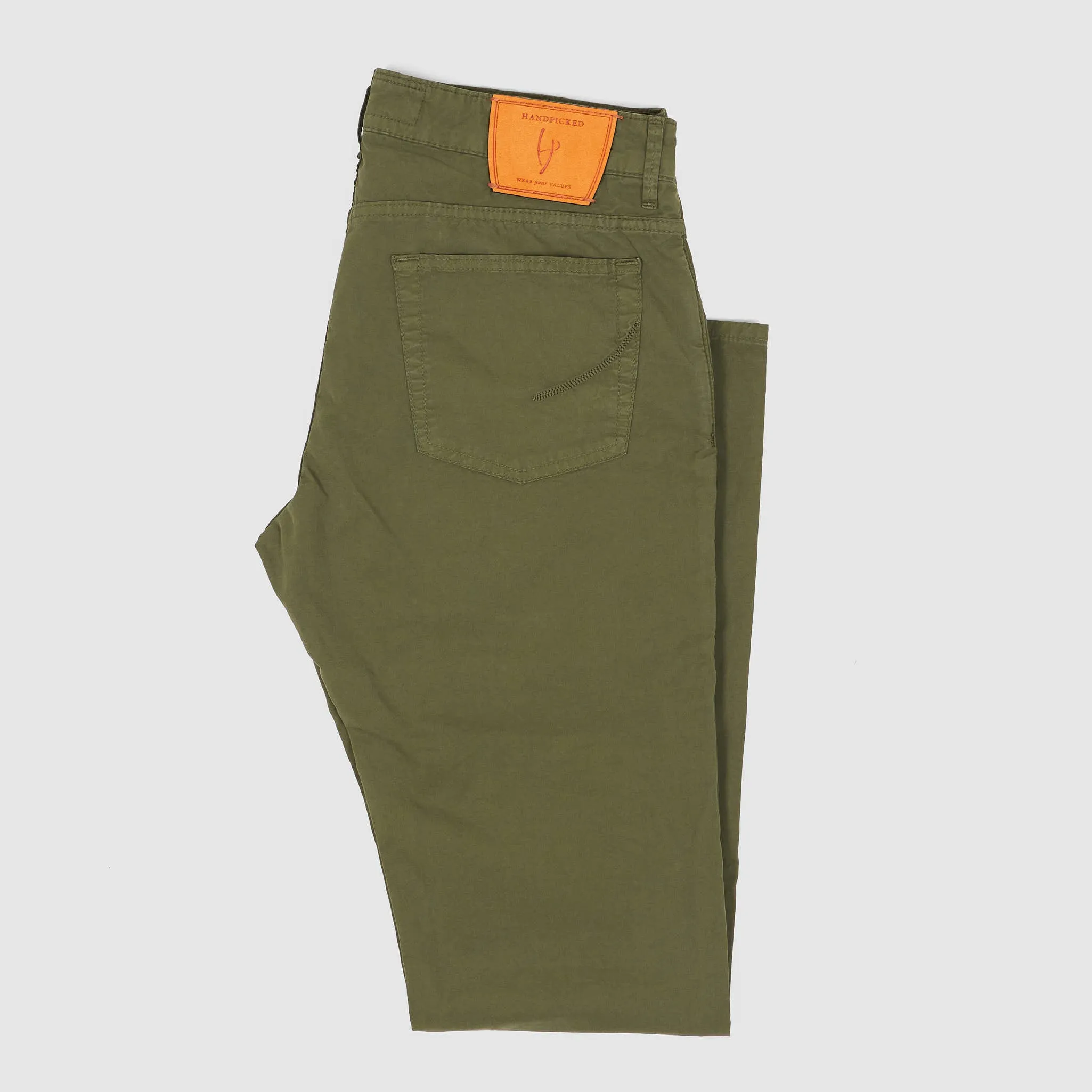 Handpicked Five Pocket Poplin Jeans