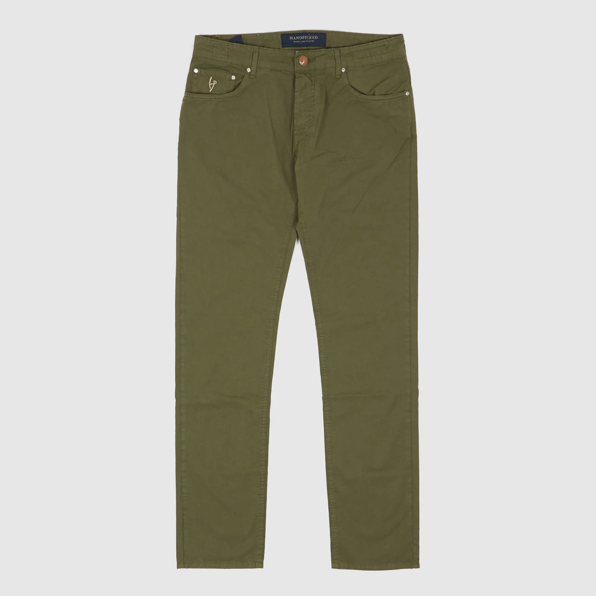 Handpicked Five Pocket Poplin Jeans