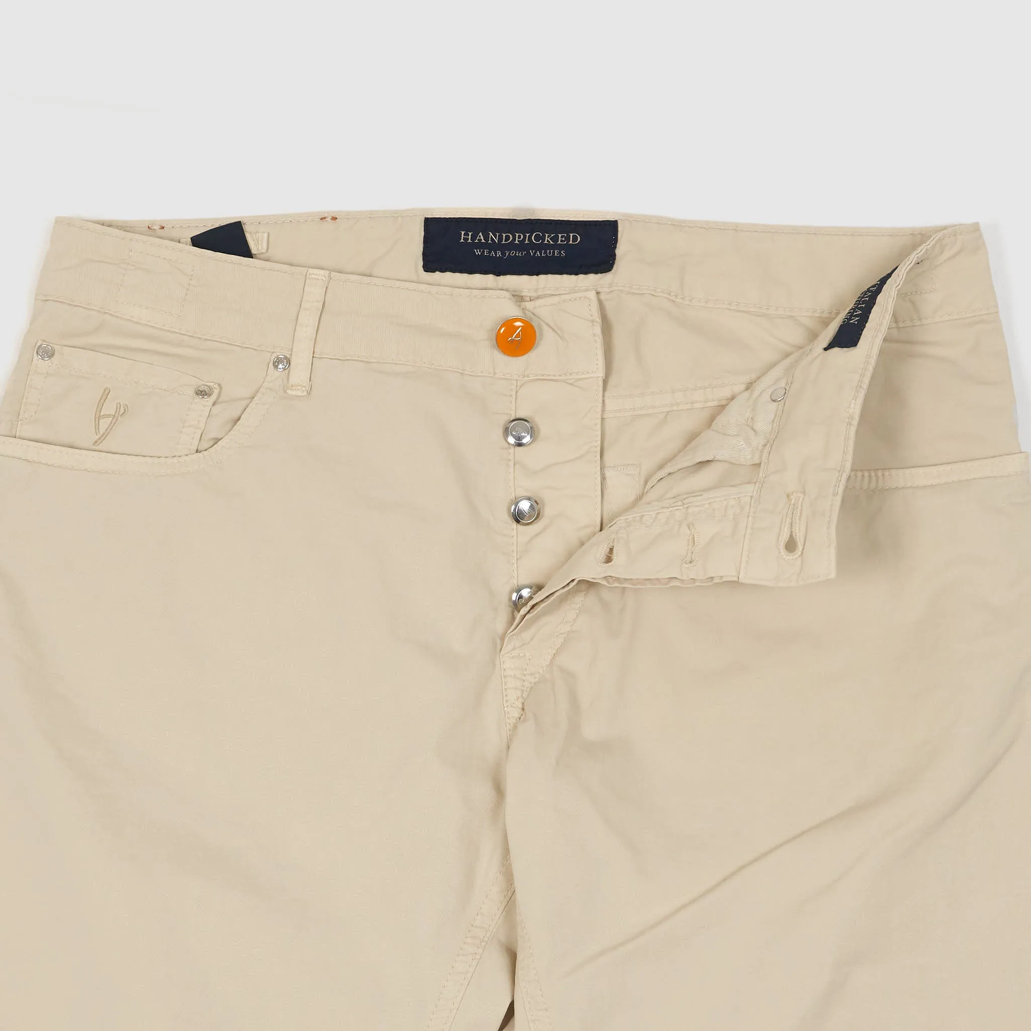 Handpicked Five Pocket Poplin Jeans