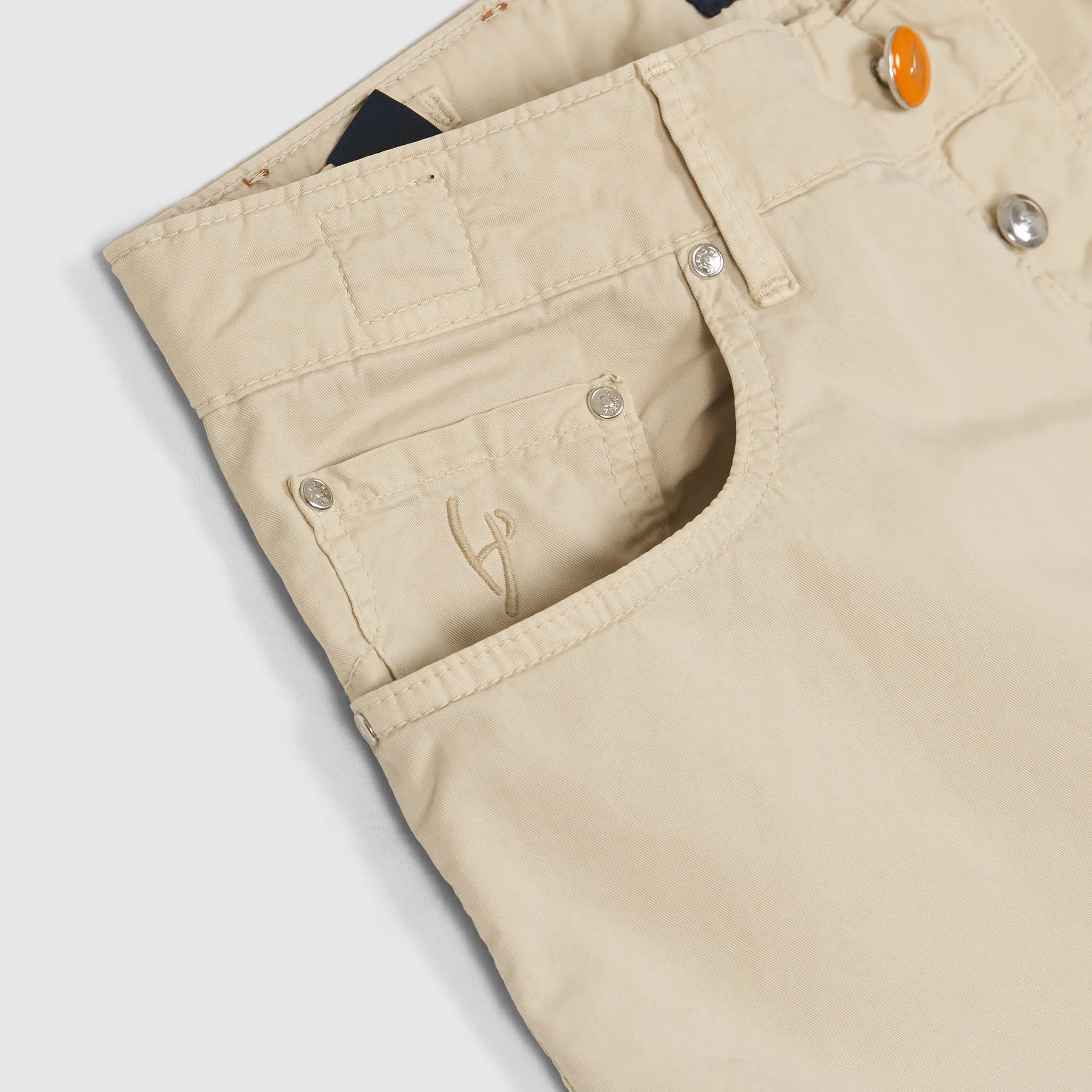 Handpicked Five Pocket Poplin Jeans