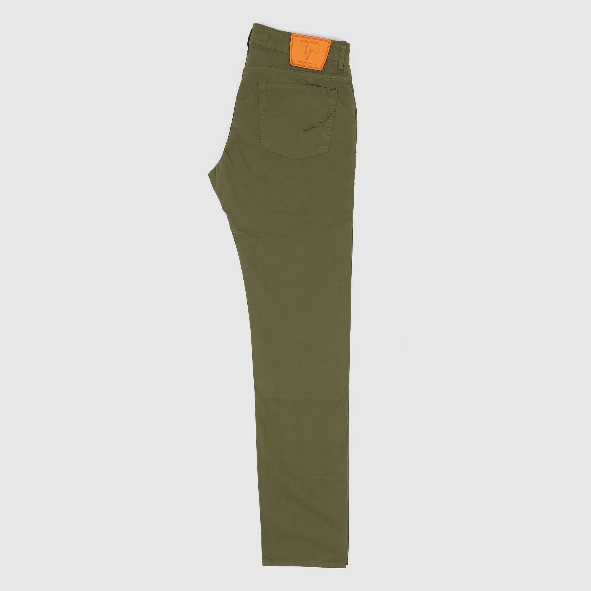 Handpicked Five Pocket Poplin Jeans