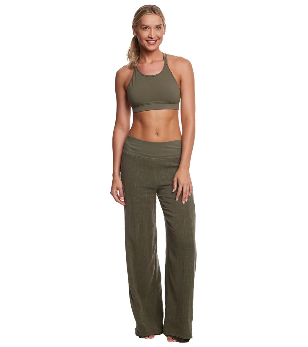 Hard Tail Flat Waist Cotton Yoga Pants