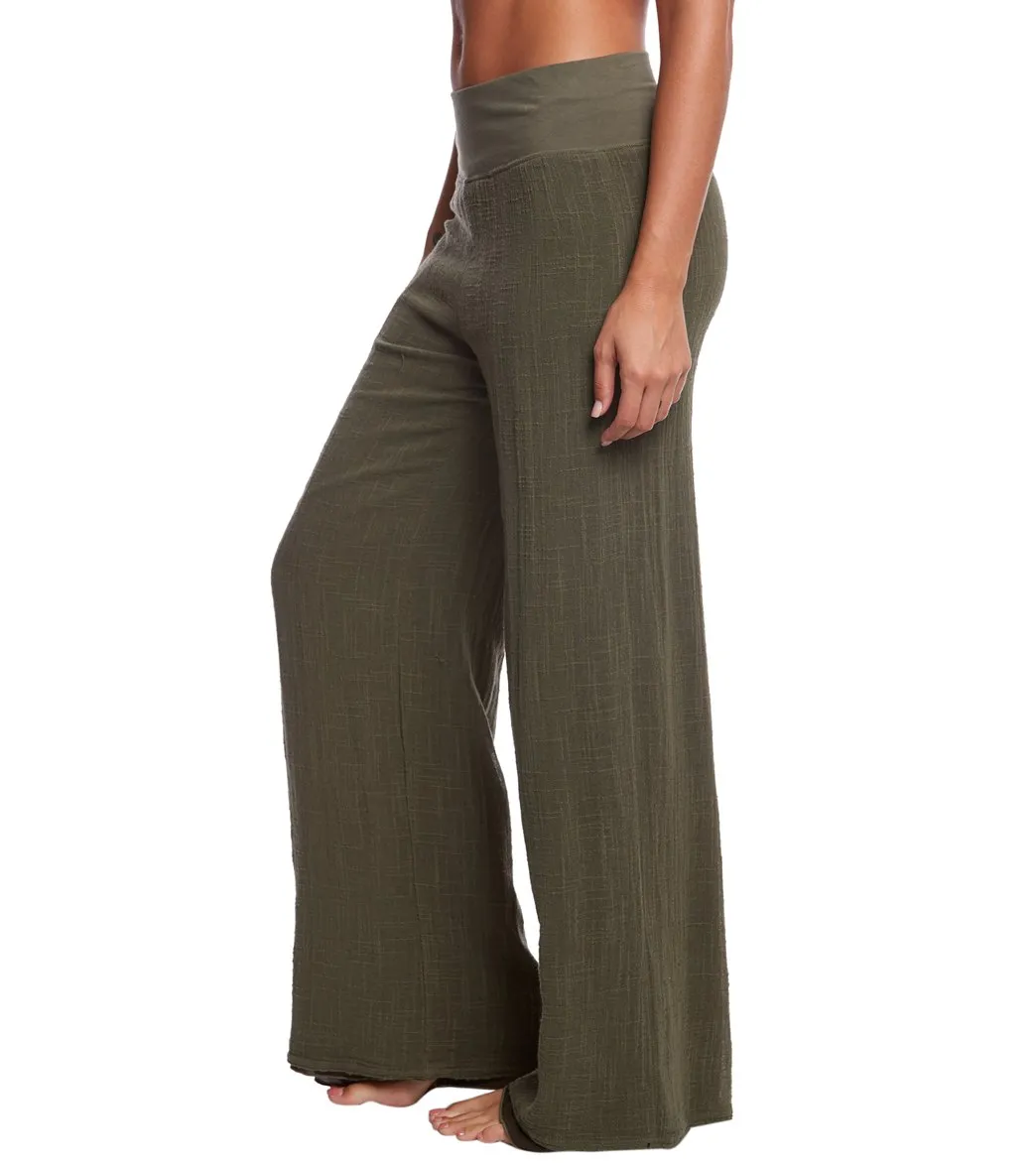 Hard Tail Flat Waist Cotton Yoga Pants