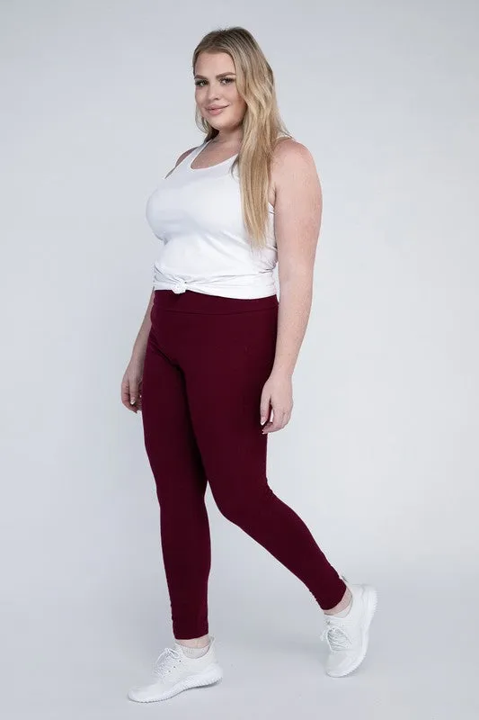 Hi Curvy Plus Size Women Everyday Leggings with Pockets