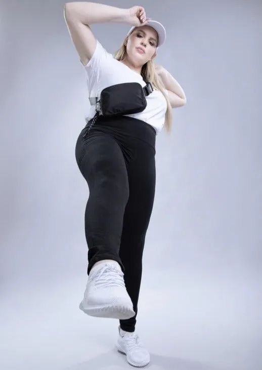 Hi Curvy Plus Size Women Everyday Leggings with Pockets