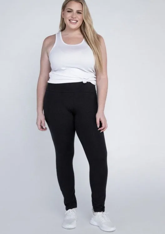 Hi Curvy Plus Size Women Everyday Leggings with Pockets