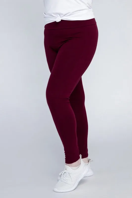 Hi Curvy Plus Size Women Everyday Leggings with Pockets