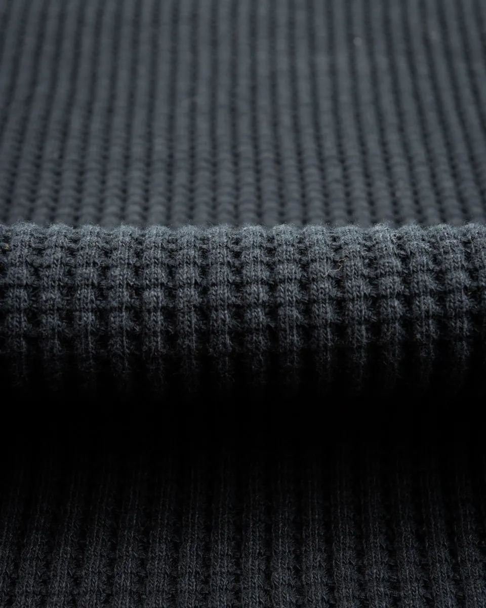 High Neck Thermal Shirt - Navy