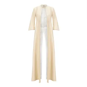 High Side Slit Duster - Bone