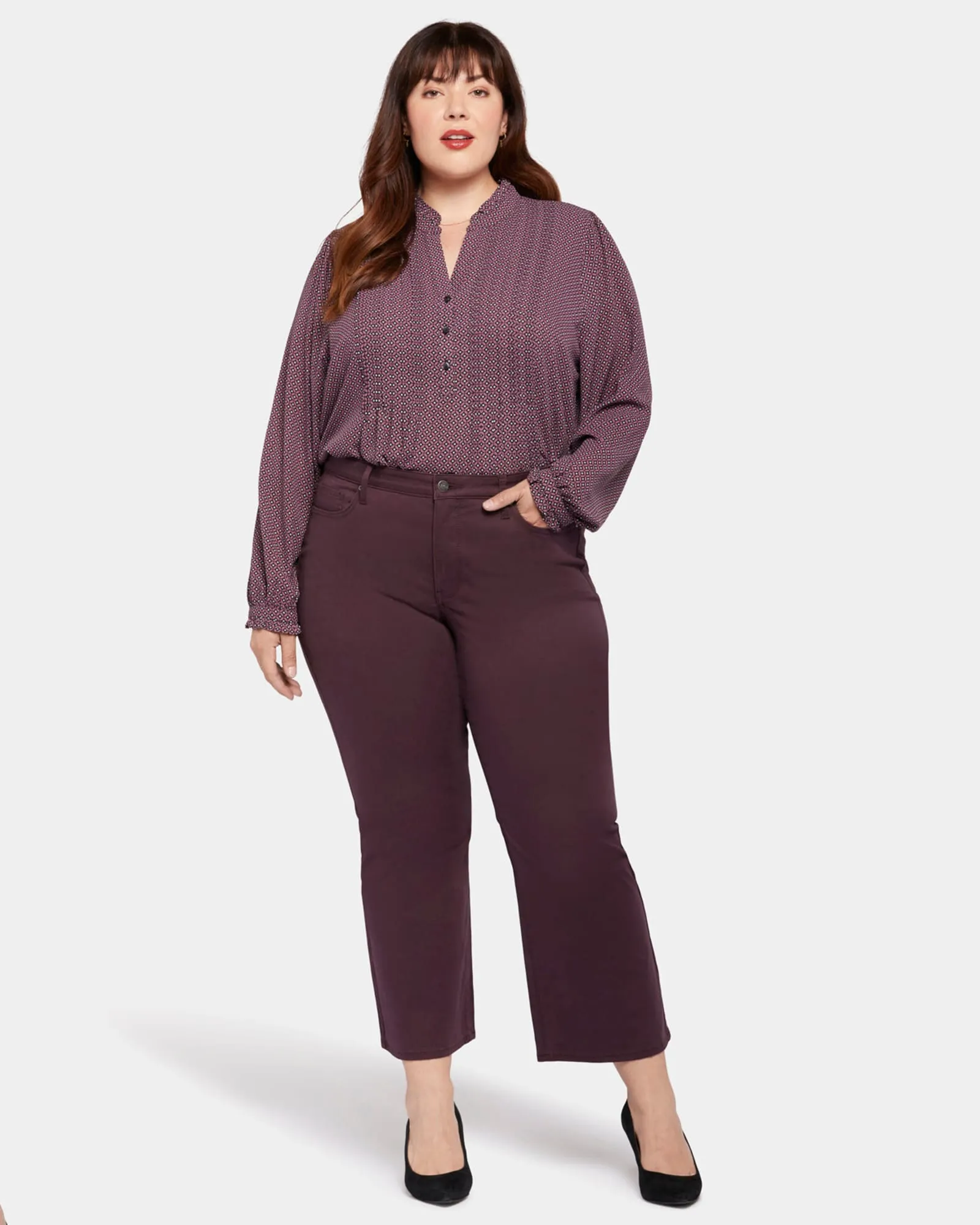 Kenny Relaxed Flare | Eggplant