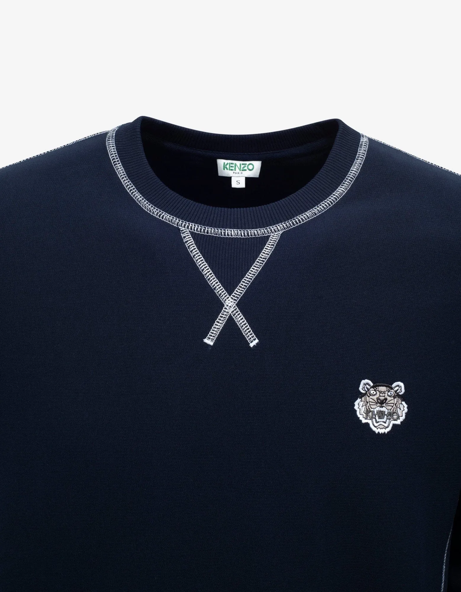 Kenzo Navy Blue Tiger Crest Sweatshirt