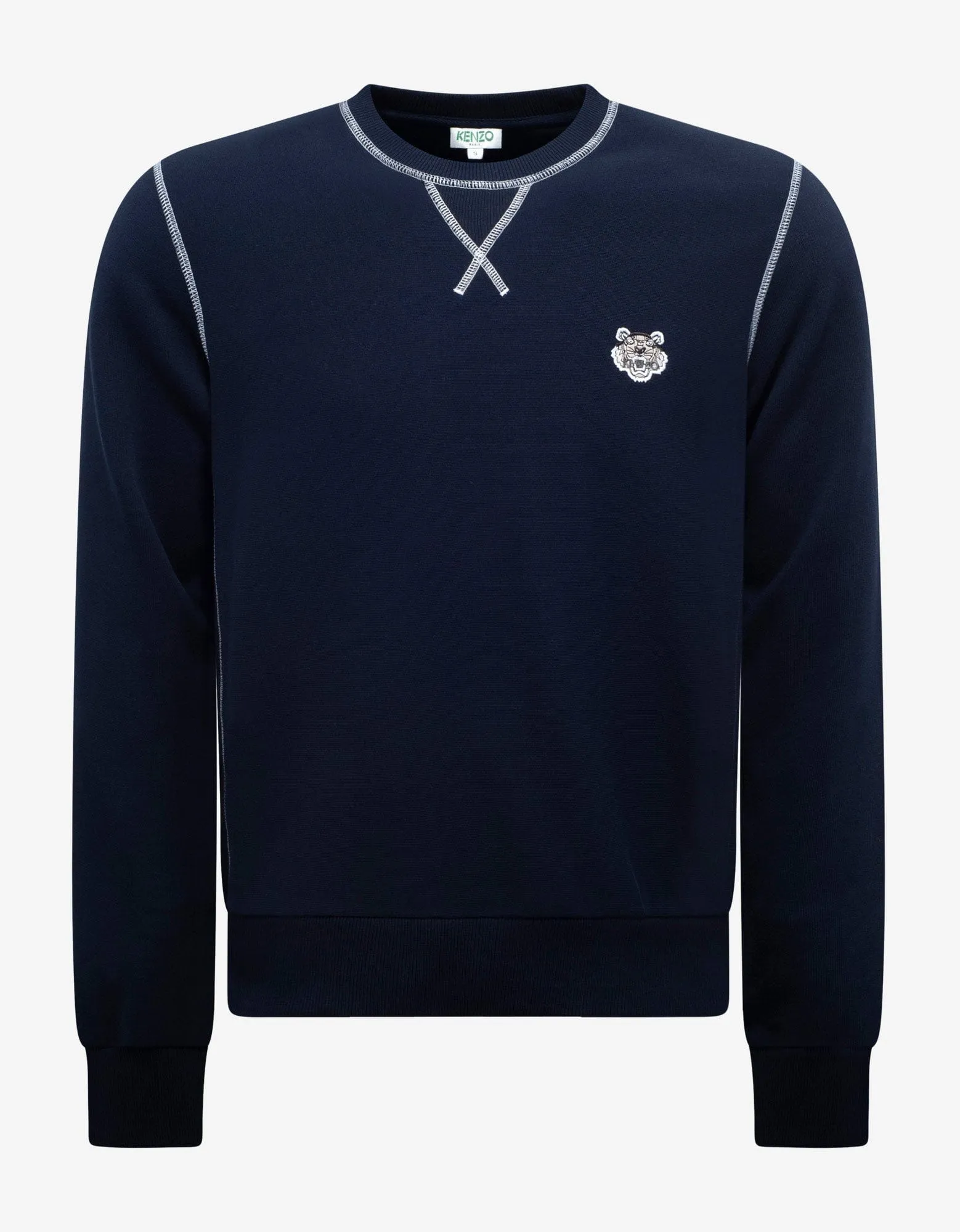 Kenzo Navy Blue Tiger Crest Sweatshirt