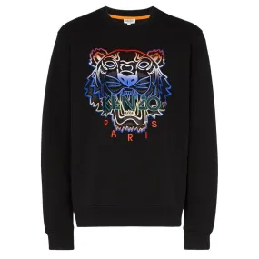 Kenzo Tiger Logo-Embroidered Sweatshirt "Black"