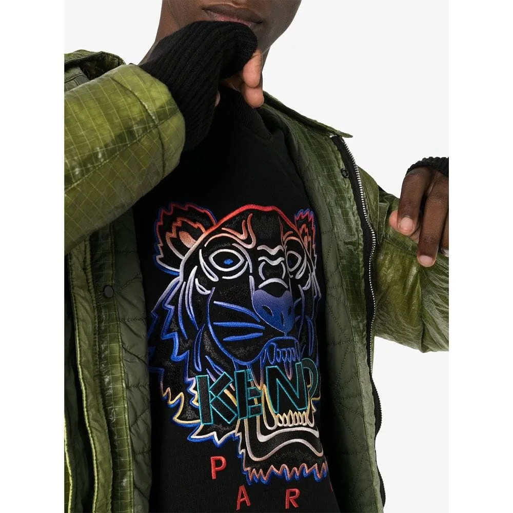 Kenzo Tiger Logo-Embroidered Sweatshirt "Black"